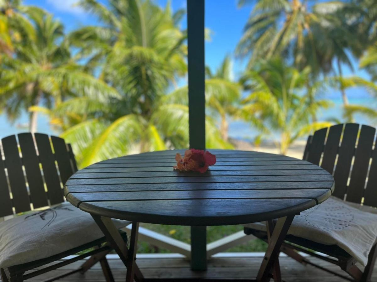 Paparei Beachfront Bungalows, Aitutaki Arutanga Eksteriør billede